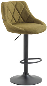 Barhocker Lazio Stoff schwarz - gr�n