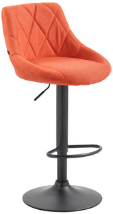 Barhocker Lazio Stoff schwarz - orange