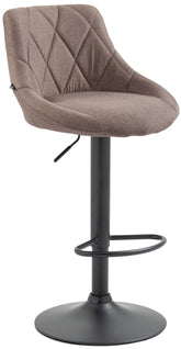 Barhocker Lazio Stoff schwarz - taupe