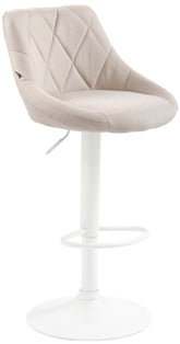 Barhocker Lazio Stoff wei� - creme