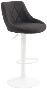 Barhocker Lazio Stoff wei� - dunkelgrau