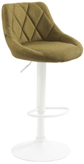 Barhocker Lazio Stoff wei� - gr�n