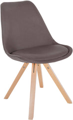 Stuhl Sofia Stoff Square - taupe