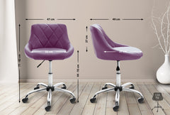 Arbeitshocker Lazio Kunstleder - lila