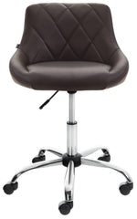 Arbeitshocker Lazio Kunstleder - braun