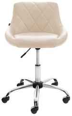Arbeitshocker Lazio Kunstleder - creme