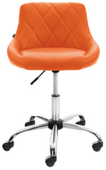 Arbeitshocker Lazio Kunstleder - orange