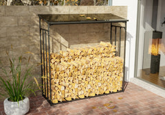 Kaminholzunterstand Ruston Aluminium XXL - anthrazit