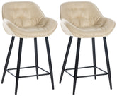 2er Set Barhocker Gibson Stoff - creme by Dropshipping-Europe – Barhocker
