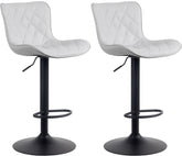 2er Set Barhocker Emma Kunstleder - wei�