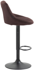 Barhocker Lazio Stoff schwarz - braun