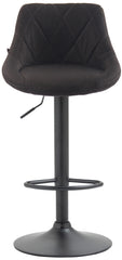 Barhocker Lazio Stoff schwarz - dunkelgrau