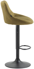 Barhocker Lazio Stoff schwarz - gr�n