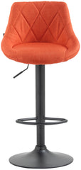 Barhocker Lazio Stoff schwarz - orange