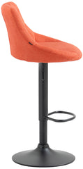 Barhocker Lazio Stoff schwarz - orange