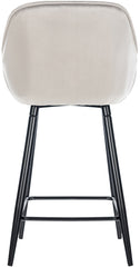 2er Set Barhocker Gibson Samt - grau