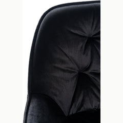 Barhocker Gibson Samt - schwarz