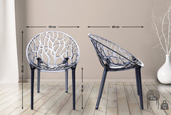Stapelstuhl CRYSTAL - grau - InfinityMarket