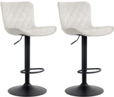 2er Set Barhocker Emma Samt - creme