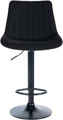 Barhocker Toni Stoff schwarz - schwarz