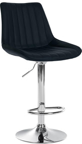 Barhocker Toni Kunstleder chrom - schwarz