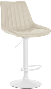 Barhocker Toni Kunstleder weiß - creme