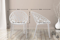 4er Set Stuhl Hope - weiß