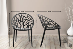 4er Set Stuhl Hope - schwarz