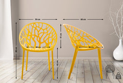 4er Set Stuhl Hope - gelb