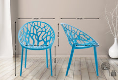 4er Set Stuhl Hope - blau