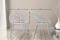 4er Set Stuhl Hope - hellgrau