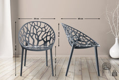 4er Set Stuhl Hope - anthrazit