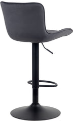 2er Set Barhocker Linus Samt - schwarz