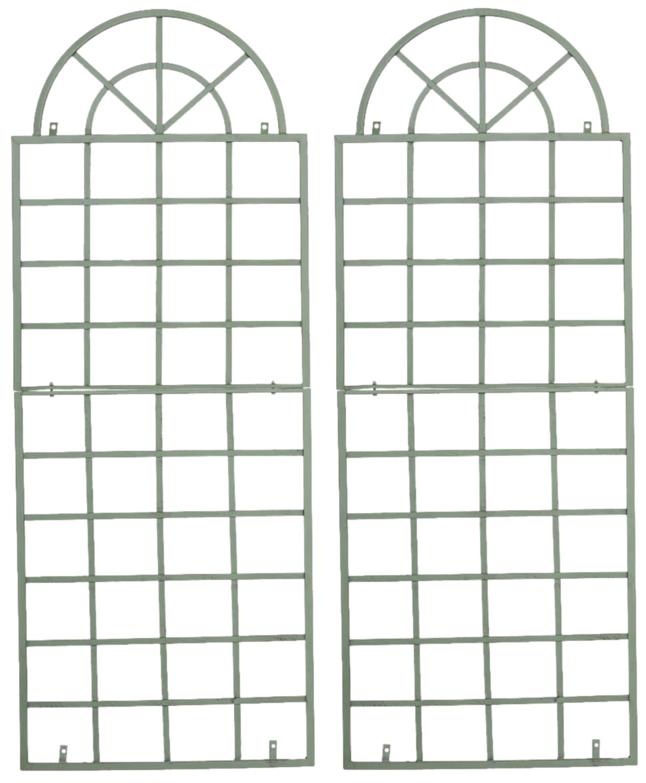 2er Set Rankgitter Viva - antik-gr�n by Dropshipping-Europe – Rosenb�gen