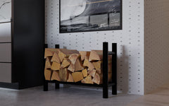 Kaminholzst�nder Medya rund 30x80x60 cm - schwarz