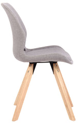 Stuhl Luna Stoff - grau