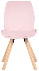 Stuhl Luna Samt - pink
