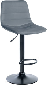 Barhocker Lex Kunstleder Schwarz - grau by Dropshipping-Europe – Barhocker