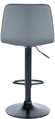 Barhocker Lex Kunstleder Schwarz - grau