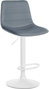 Barhocker Lex Kunstleder Wei� - grau by Dropshipping-Europe – Barhocker
