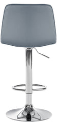 Barhocker Lex Kunstleder Chrom - grau