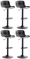 4er Set Barhocker Almada - schwarz
