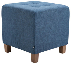 2er Set Sitzhocker Pharao, antik-hell - blau