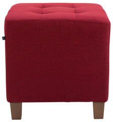 2er Set Sitzhocker Pharao, antik-hell - rot