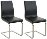 2er Set Esszimmerstühle Belfort - schwarz