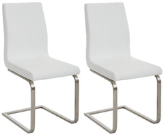 2er Set Esszimmerstühle Belfort - weiß