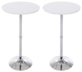 2er Set Stehtische rund - wei�