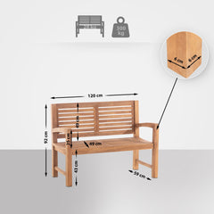 Teakbank Halden 120 cm - teak