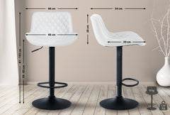 Barhocker Minosa Kunstleder - wei�
