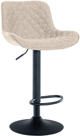 Barhocker Minosa Stoff - taupe